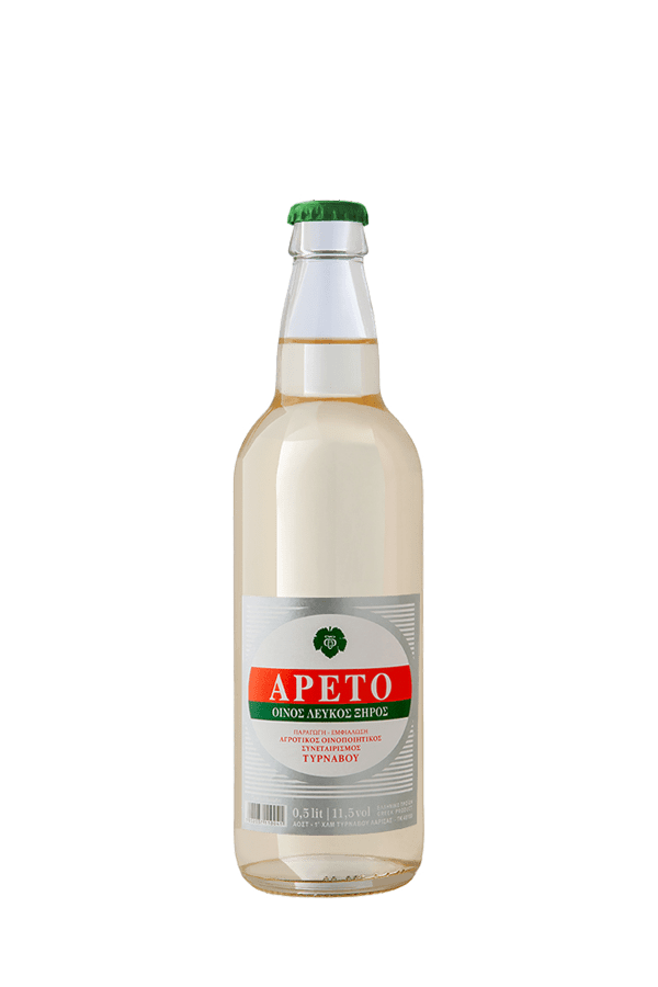 Areto-Wine-Tirnavos-Winery-500ml-Αρέτο Επιτραπέζιος Οίνος Οίνος Λευκός Ξηρός