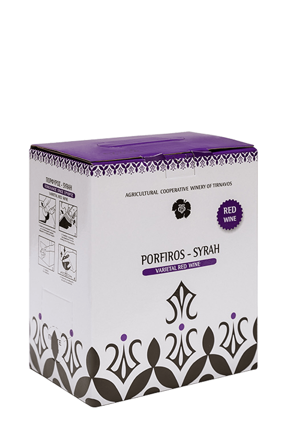 Bag-in-Box-Syrah-Porfiros-Wine-Tirnavos-Winery - Πορφυρός-Syrah