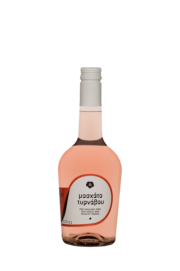 Μοσχάτο Τυρνάβου – Rose’ Ποικιλιακός Οίνος Οίνος Ροζέ ημίξηρος - Black-Muscat-Rose-Wine-Tirnavos-Winery-500ml