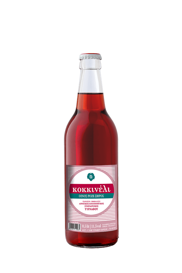 Kokkineli-Rose-Tirnavos-Winery-500ml - Κοκκινέλι ΑΟΣ Τυρνάβου
