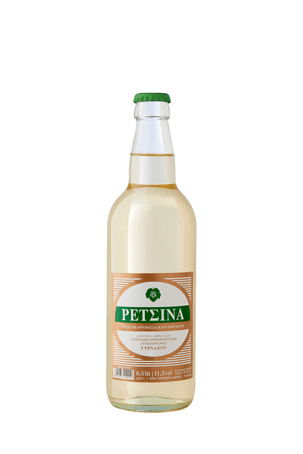 Retsina-Wine-Tirnavos-Winery-500ml - Ρετσίνα ΑΟΣ Τυρνάβου